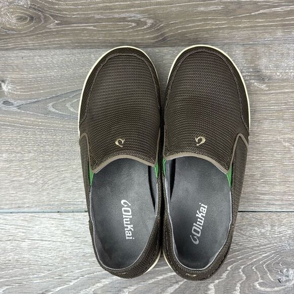 Olukai Nohea Mesh Mens Size 8/EU 41 Brown Slip On Collapsible Heel Sneakers - Picture 5 of 12
